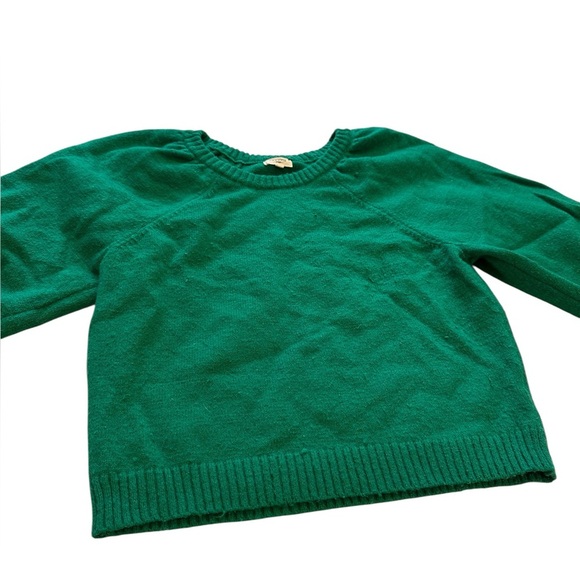 Women’s Green Knit Sweater Puff Sleeves TU - Picture 3 of 7